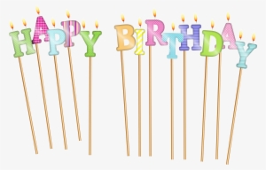 Candles Clipart Happy Birthday - Transparent Birthday Candles Png #74540