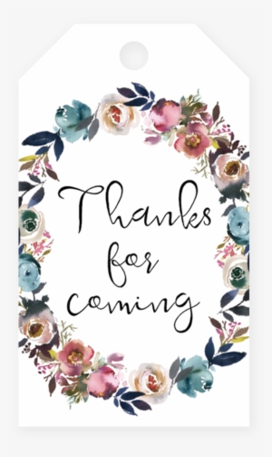 Floral Wreath Favor Tag Template By Littlesizzle - Free Boho Baby Shower Printables #74837
