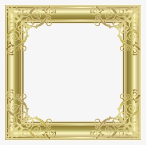 Gold Border Frame Png Picture - Transparent Picture Frame Png #75652
