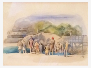 Felicie Waldo Howell Modernist American Pair Of Watercolors #76591