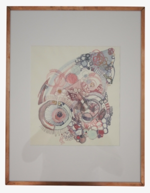 Original Watercolor In Copper Frame On Chairish - Paisley #76718