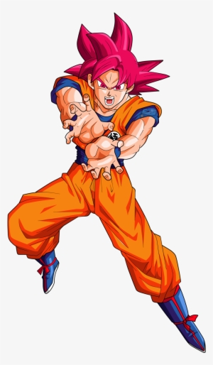 Goku Super Saiyan God By Frost Z-daipjm1 - Goku Ssj Dios Rojo Kamehameha #76822