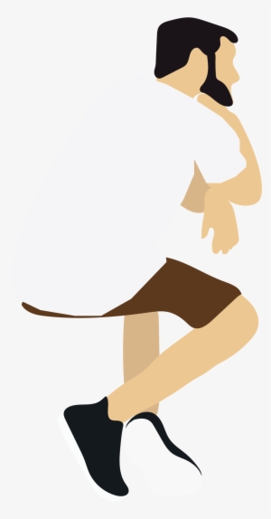 Architecture People Man Sitting Back Cartoon - Watercolor Painting #76866