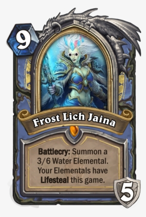 Hero Card With Googly Eyes - Frost Lich Jaina Card #77026