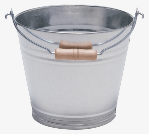 Silver With Wood Bucket #77502