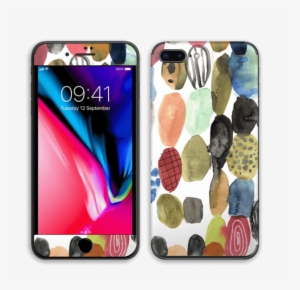 Dots Watercolor - Apple Iphone 8 Plus - Space Grey #77527