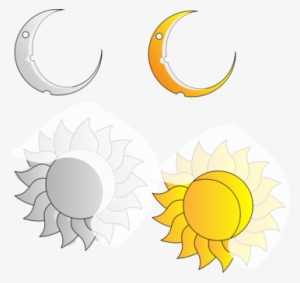 Lunar Eclipse Ray Sunlight Moon Symbol - Moon And Sun Png #77644