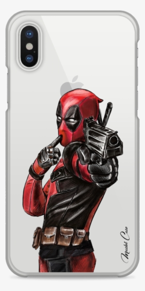 Coque Iphone X Deadpool 2 Watercolor Design - Iphone #77963