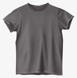 Grey T Shirt Png Clip Art - T Shirt Clipart Png #78602