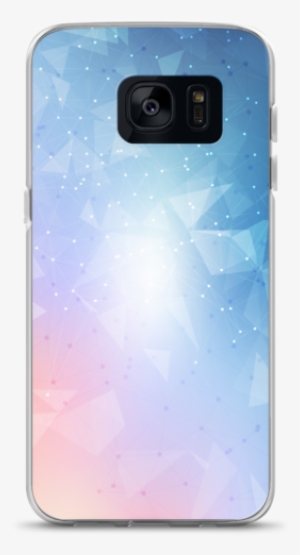 Blue And Pink Abstract Geometric Pattern Iphone Case - Samsung Galaxy #78650