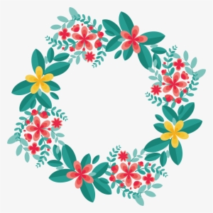 Flower Garland Wreath Floral Design Circle - Floral Design Circle Png #78696