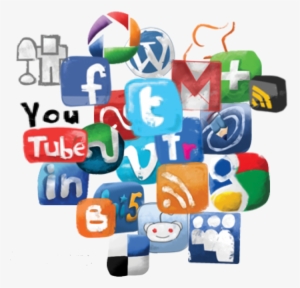 Social Media Icon Set - Social Media Clipart #79009
