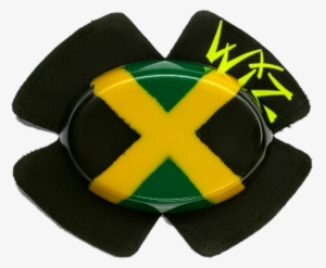 Jamaican Flag - Wiz Standard Knee Slider Black (pair) #700286