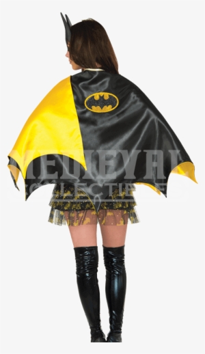Adult Deluxe Satin Batgirl Cape - Women's Deluxe Batgirl Cape #701338