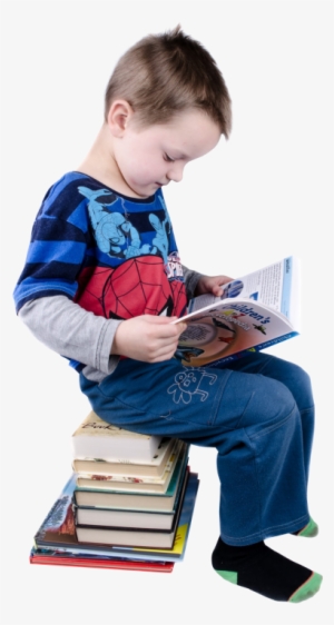 Download Boy Reading Books Png Image - Reading Books Png #701434