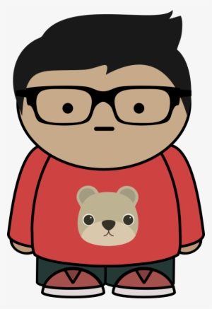 Alone And Fading Story Boy - Glasses Boy Cartoon #701872