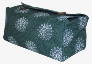 Jute Block Print Tissue Box Cover - Handbag #702927