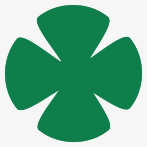 Quatrefoil Big Image Png - Green Flower With 4 Petals #703259