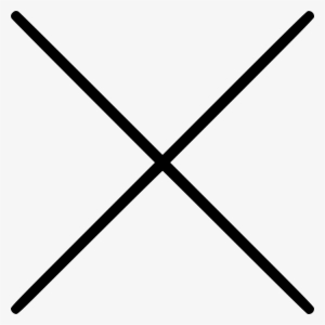 Cross Sign Comments - Thin X Sign Png #703356