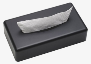 Rectangular Tissue Box Abs Matt Black Wall Mounted - Handkerchief #703453