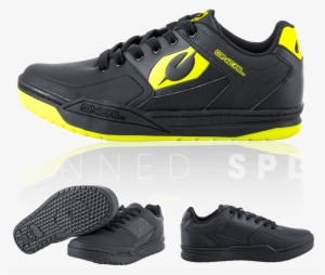 Flat Pedal Shoe Concept And Adapts It For Spd - Oneal Pinned Spd S18 Shoes Male - Black/neon-yellow #703573
