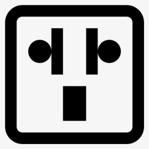 This Is An Object Shaped Like A Wall Socket Plug - Icon #704189