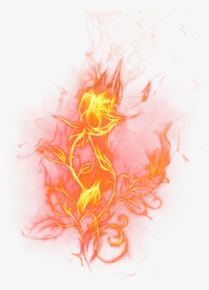 Art Of Fire - Fire Rose Png #704192