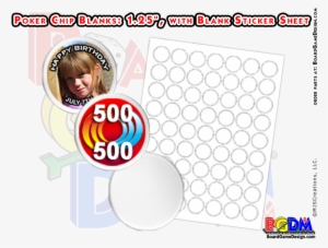 Blank Poker Chips - Casino Token #704395