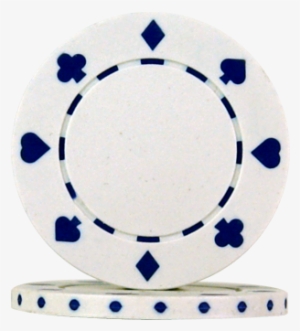 Poker Chips Suit White - 50 Clay Composite Suited 11 5-gram Poker Chips White #704438