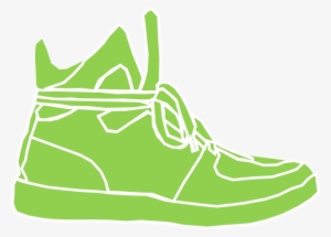 How To Set Use Green White Sneaker Clipart #704690