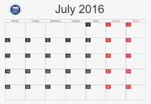 July 2016 Calendar Printable - Croatian Football Cup #704780