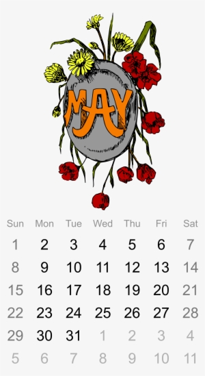 This Free Icons Png Design Of 2016 May Calendar #705006