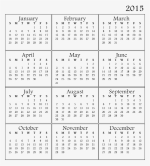 Yearly Printable Calendar - Calendar - Free Transparent PNG Download ...