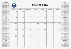 2016 August Calendar - August 2018 Calendar With Holidays Usa #705412