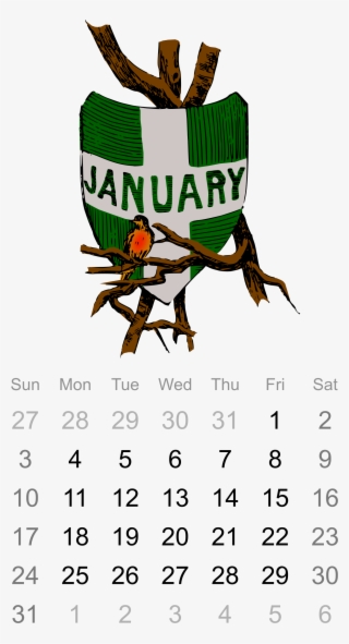 Medium Image - Calendario January 2016 Clippart #705654