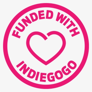 Igg Fundedwithbadges Gogentaoutlined Rgb Rugullible - Funded By Indiegogo Png #705803
