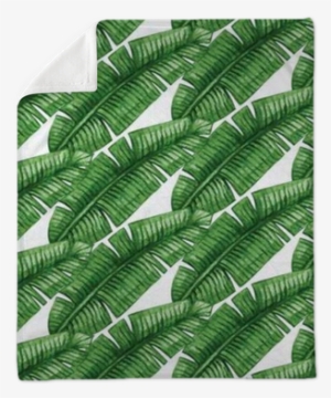 Watercolor Tropical Palm Leaves Seamless Pattern - Illustration #706037