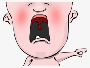 Crying Clipart Kid Mad - Crying Baby Cartoon Png #706146