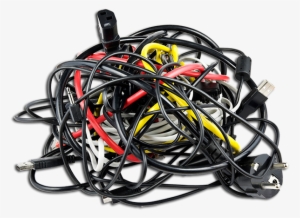 Tangled-wires - Tangled Cables Png #706679