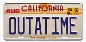 A Perfectly Designed And Embossed Tin-plate Replica - Back To The Future License #706839