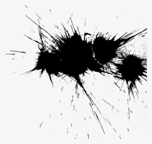 Free Black Paint Splatter Transparent - White #707115