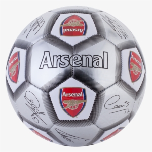Arsenal Signature Ball - Arsenal F.c. Football Signature Silver (sv) Size 5 #707416