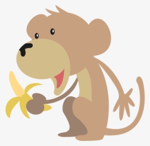 A Happy Cartoon Monkey With Banana - Song #708858