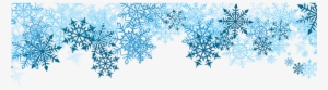 Snowflake Border - Blue Snowflakes Border Png #708999