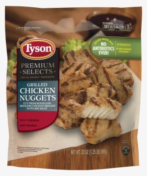 Tyson® Fully Cooked Grilled Chicken Breast Nuggets - Tyson Premium Select Chicken Nuggets #709080