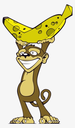 Clipart Info - Monkey With Banana Png #709193