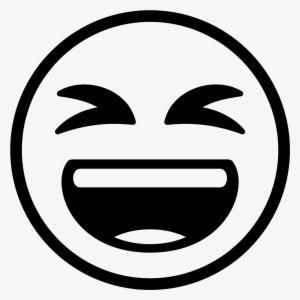 Open - Laugh Emoji Black And White #709319