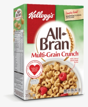 Kellogg's All-bran Multi-grain Crunch Cereal, 305g #709733