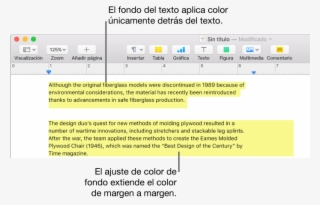 Un Párrafo Con Color Únicamente Detrás Del Texto Y #7001778