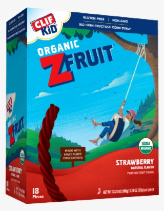 Clif Kid Organic Zfruit Strawberry Snack Bar, #7004581